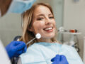 woman sitting in dental chair